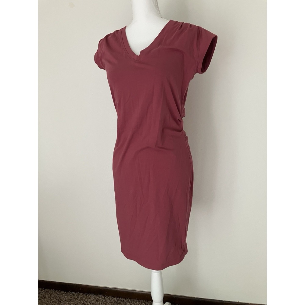 Athleta Effortless Tee Dress Size S/P In Berry Rose